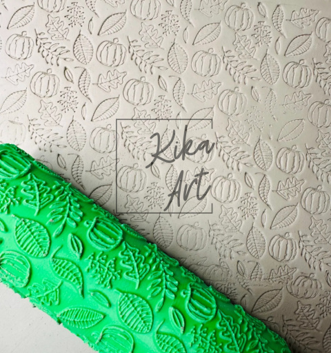 Autumn rolling pin with pumpkins Autumn rolling pin with pumpkins