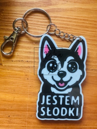 Husky/malamut "Jestem słodki" bez/z TAG