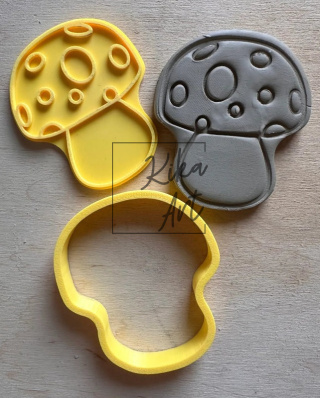 Stempel + wykrojnik grzybek 3