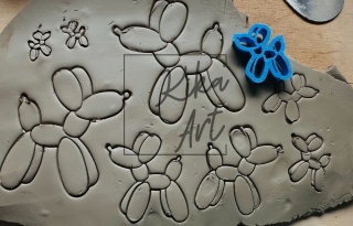 zestaw balloon dog 8 szt