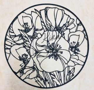 Flower plate template 1