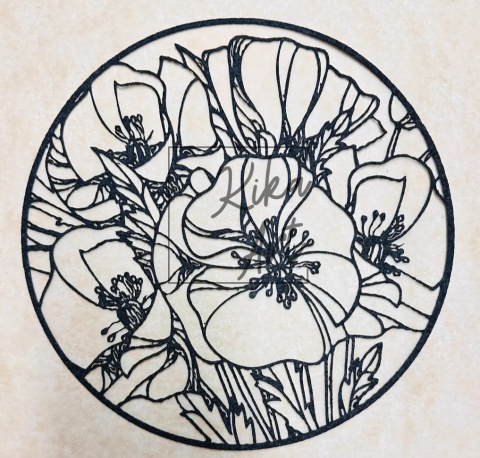 Flower plate template 1 Flower plate template 1