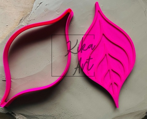 Zestaw „Liść ornamentowy” – forma + stempel