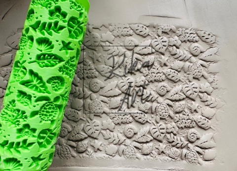 walek teksturowany morski