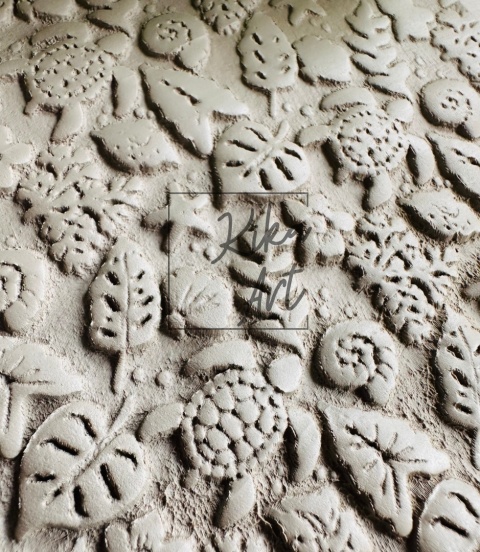 walek teksturowany morski