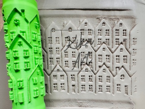 domki - wałek teksturowany