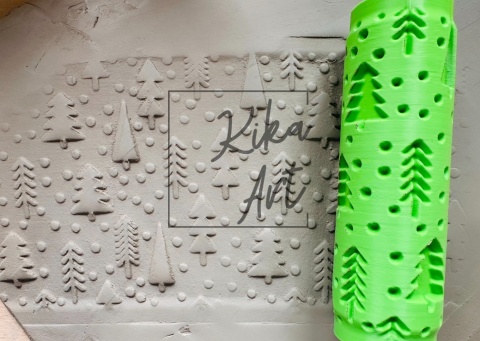 texture roller christmas tree 2