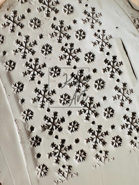 walek teksturowany sniezynki 2