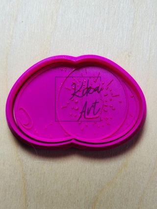Kiwi – podwójne połówki, stempel + wykrojnik do gliny (2 rozmiary)