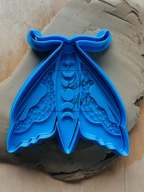 Ćma z fazami księżyca – stempel i wykrojnik