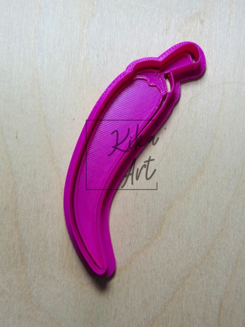 Chili Pepper – clay stamp + cutter (2 sizes)