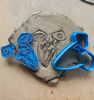 Grzyby z Promieniem – wykrojnik i stempel