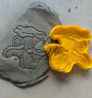 Grzyby kurki – wykrojnik i stempel