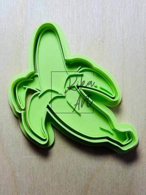 Banan – stempel + wykrojnik do gliny (2 rozmiary)