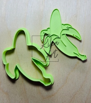 Banana – clay stamp + cutter (2 sizes)