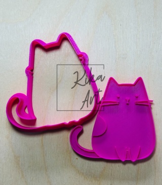 Kot Łatek – Stempel i wykrojnik do gliny
