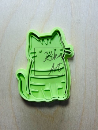 Cat “Curious” – Clay Stamp and Cutter