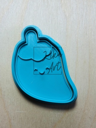 Papryczka kawaii – stempel + wykrojnik do gliny (2 rozmiary)