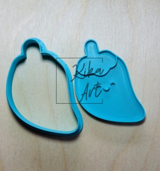 Papryczka kawaii – stempel + wykrojnik do gliny (2 rozmiary)