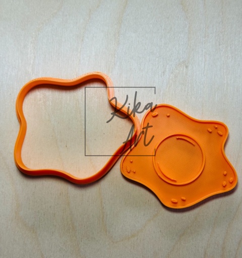 Jajo sadzone – stempel + wykrojnik do gliny (2 rozmiary)