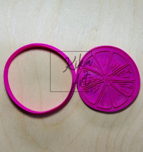 Citrus Slice – clay stamp + cutter (2 sizes)