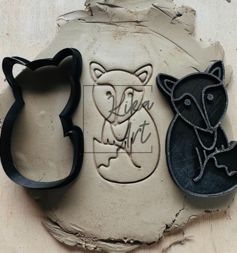 Lisek z wykrojnikiem i stemplem