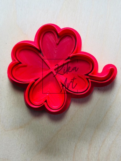 Koniczynka szczęścia – stempel + wykrojnik do gliny