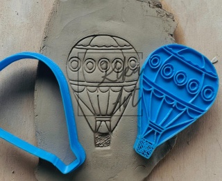 Stempel i wykrojnik „balon retro”