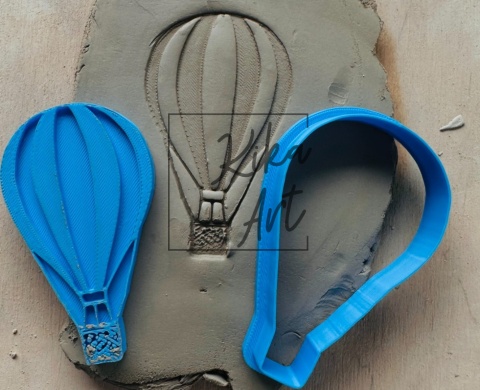 Clay stamp and cutter – wind in my hair