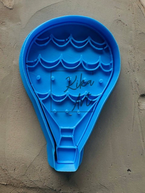 Clay stamp and cutter – lace balloon