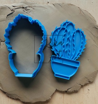 Stempel i wykrojnik – kaktus w doniczce