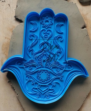 Stempel i wykrojnik duży – Hamsa (Ręka Fatimy)