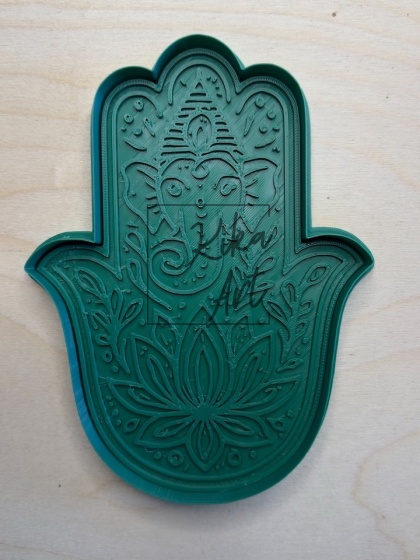 Stempel i wykrojnik duży – Hamsa z Ganeszą