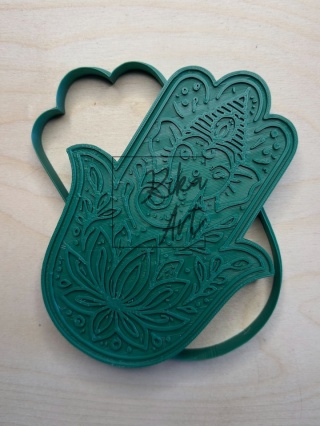 Stempel i wykrojnik duży – Hamsa z Ganeszą