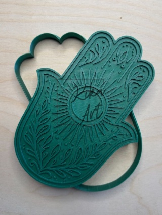 Stempel i wykrojnik duży – Hamsa słoneczna