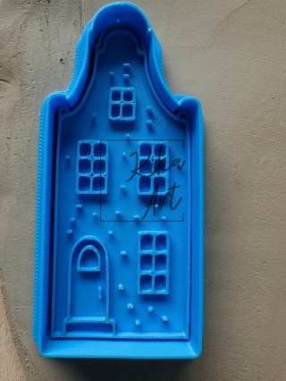 Stempel i wykrojnik kamieniczka z falistym dachem