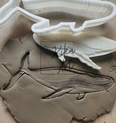 Clay stamp and cutter – whale