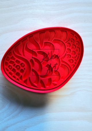 Clay Soap Dish Stamp & Cutter – Organic Scale Pattern