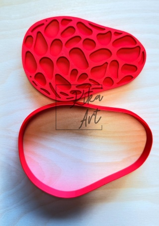 Clay Soap Dish Stamp & Cutter – Organic Stone Pattern