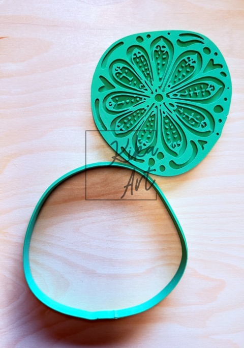 Stempel + wykrojnik do mydelniczki – „Boho Mandala”