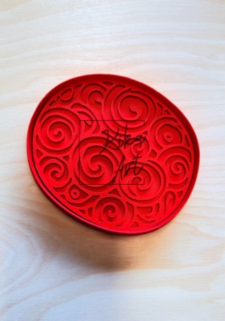 Clay Soap Dish Stamp & Cutter – “Forest Spiral”