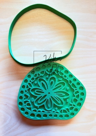 Clay Soap Dish Stamp & Cutter – Floral with Openwork Border