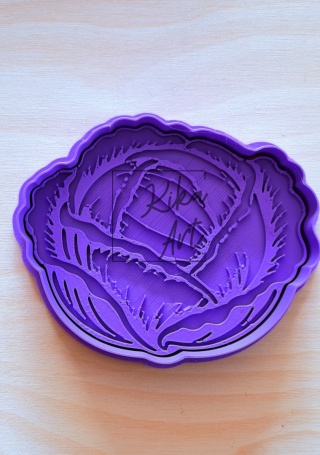 Cabbage Cutter + Stamp Set – Botanical Texture for Your Pottery!