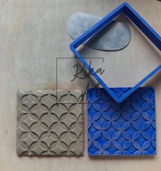 Wykrojnik do płytki „geometryczne płatki”