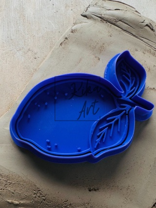 Stempel i wykrojnik do gliny – cytryna (pełna)