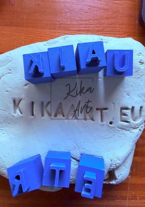 alfabet polski stemple