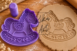 Konik na biegunach – stempel + wykrojnik