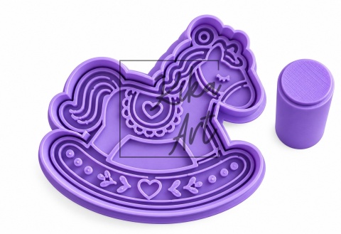 Konik na biegunach – stempel + wykrojnik
