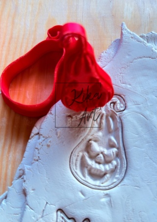 Stempel i wykrojnik do gliny „Dynia Halloweenowa”