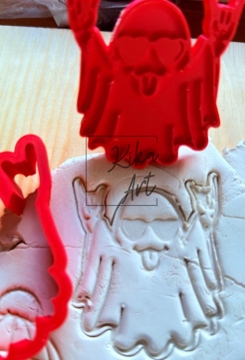 Zestaw stempel + wykrojnik „Duszek Rockman”